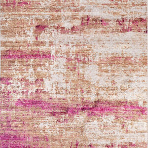 Alternative view of Ferah Abstract Pink Beige Modern Rug